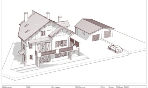 Exemple des plans et détails d’un projet de rénovation.